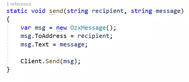 How to send an SMS text message from C#