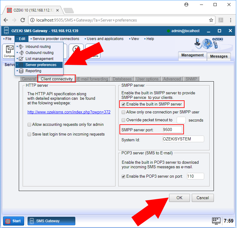 ozeki sms gateway activation code